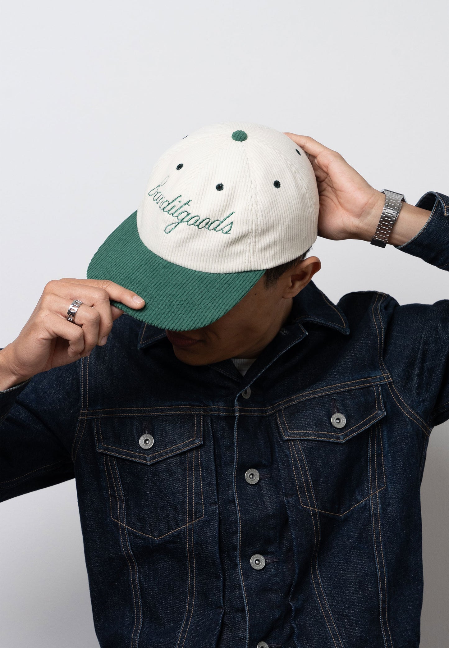 Luis Corduroy Cap (Green)