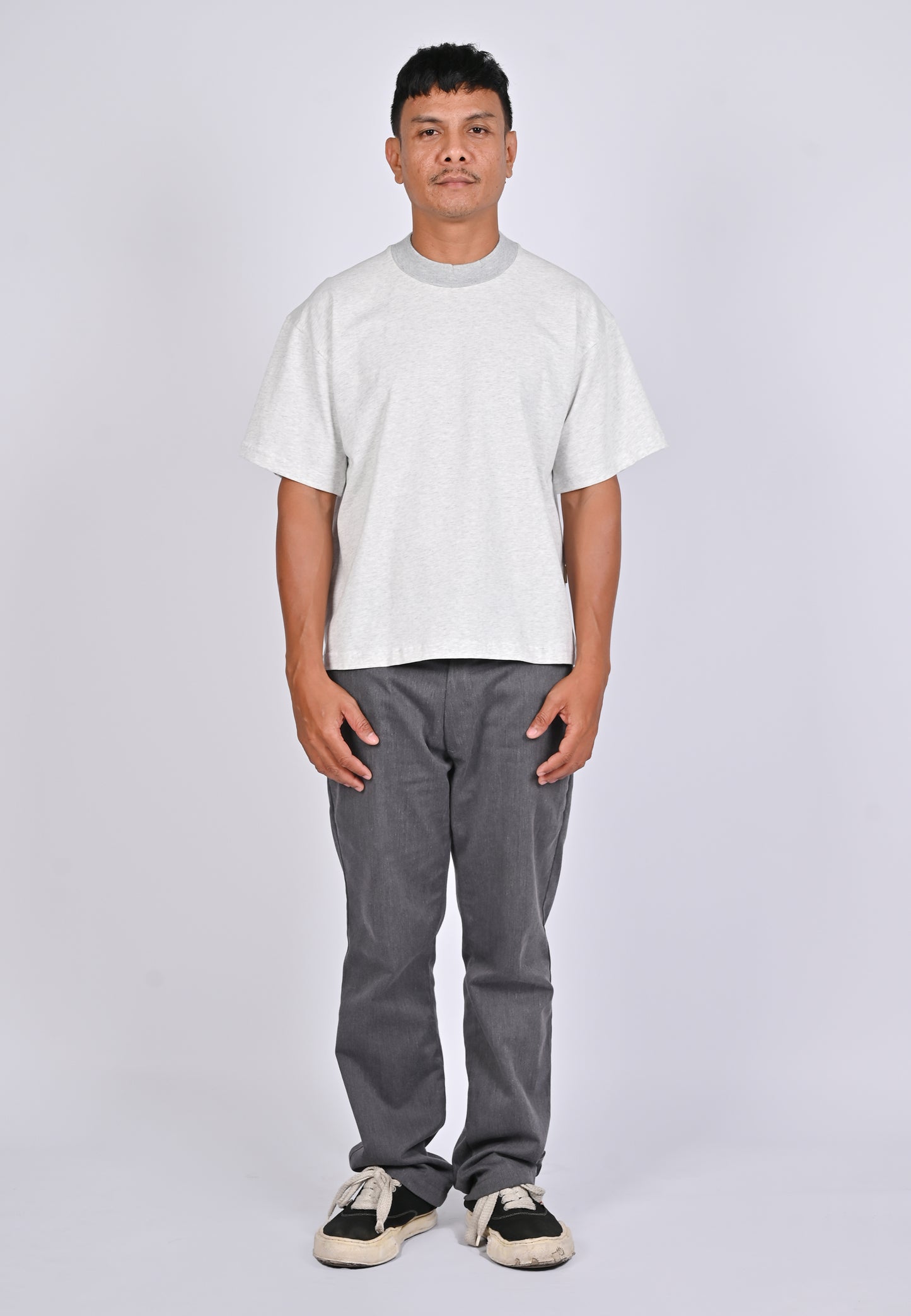 Leon Oversized T-Shirt (Melange Grey)