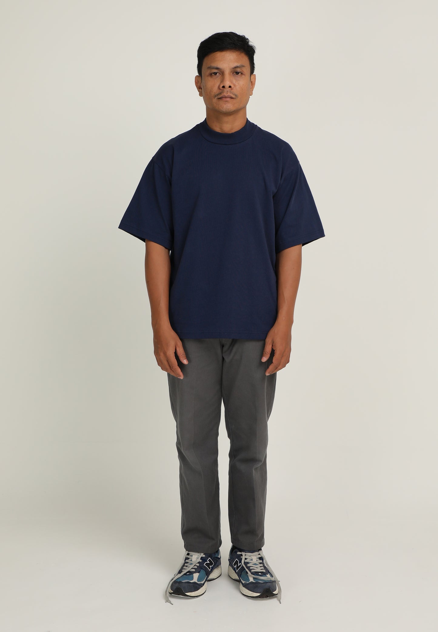 Drew Oversized T-Shirt (Navy Blue)