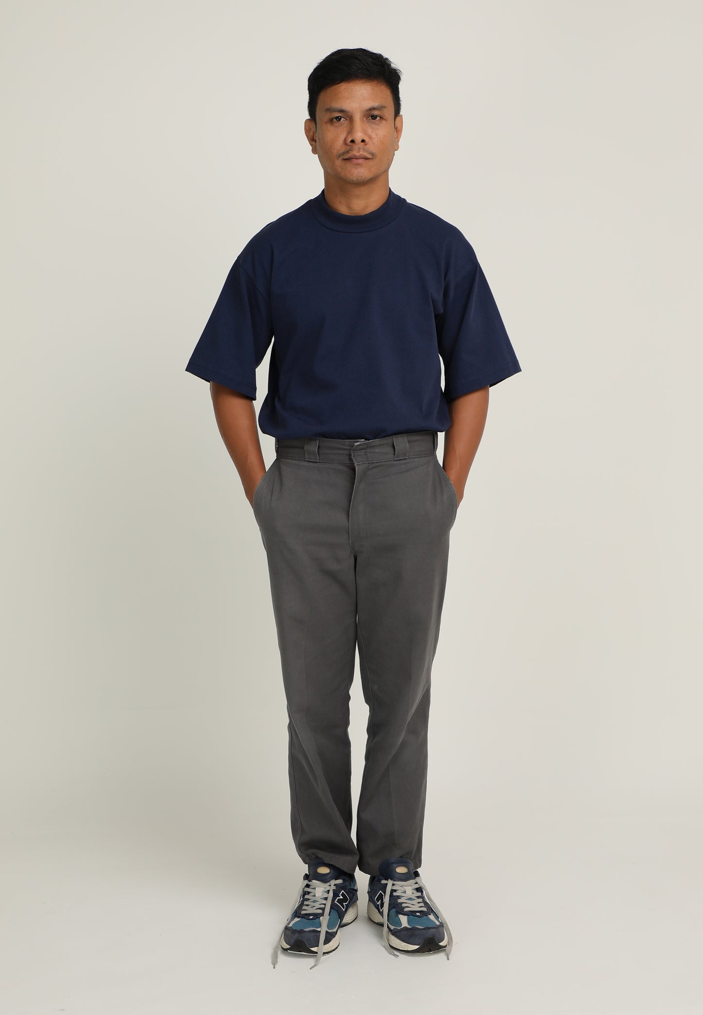 Drew Oversized T-Shirt (Navy Blue)