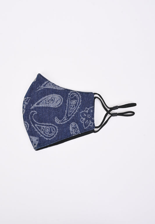 Fashion Mask (Paisley - Dark Blue)